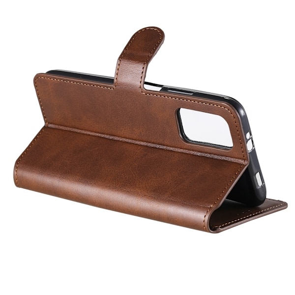 Xiaomi Redmi 9T - Solid Läder Fodral - Brun Brown Brun