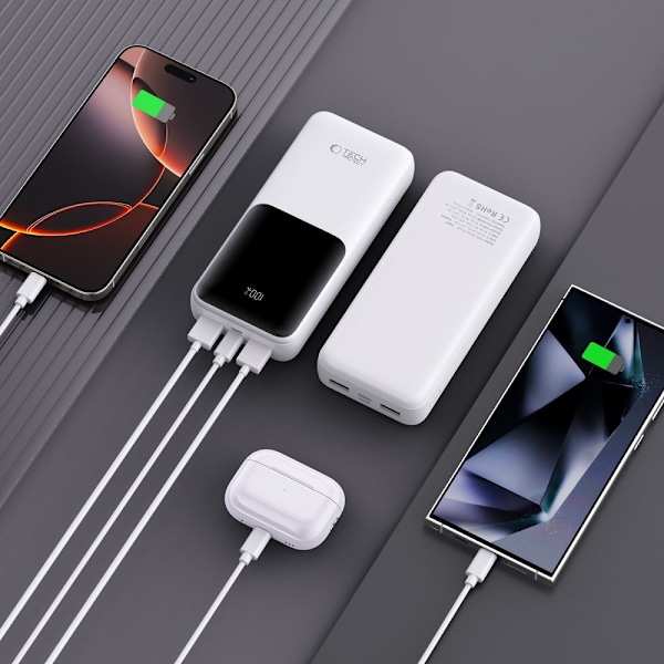 Tech-Protect 20000 mAh 22.5W Powerbank Vit