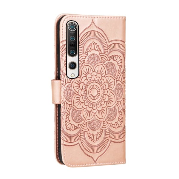 Xiaomi Mi 10 / 10 Pro - Mandala Plånboksfodral - Roséguld Roséguld Roséguld