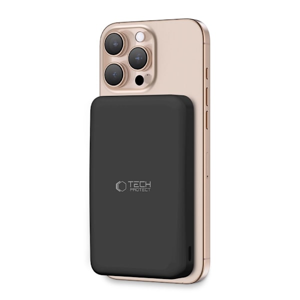 Tech-Protect 10000 mAh Qi2 MagSafe Powerbank LifeMag Svart