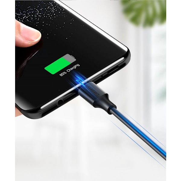 Ugreen 2A 1m USB-C Kabel - Svart Black Svart