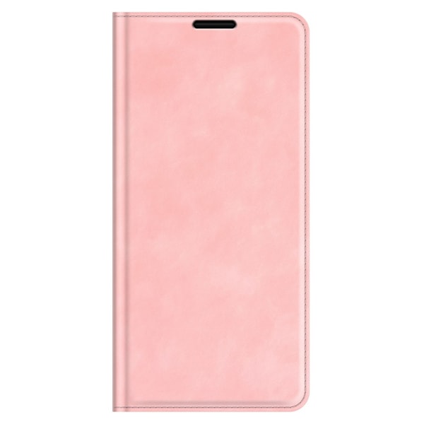 Nokia XR20 Fodral Skin Touch Flip Läder Ljus Rosa