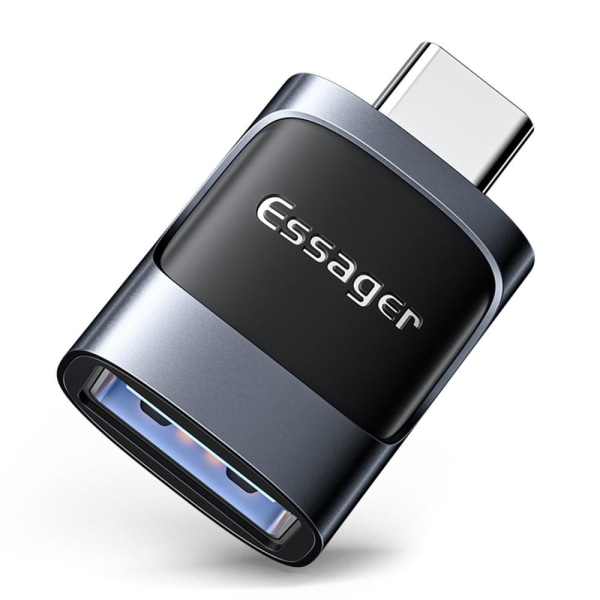 ESSAGER USB-A Hona till USB-C 3.0 Adapter, 5Gbps Blå