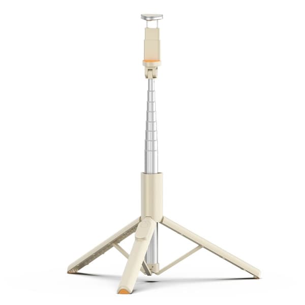 Tech-Protect 146 cm Bluetooth Selfiestick Tripod Beige