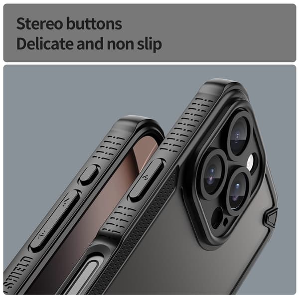 iPhone 16 Pro Skal Frosted Armor Series Svart