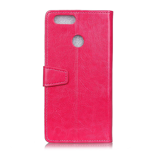 Huawei Honor View 20 - Plånboksfodral Crazy Horse - Rosa Pink Rosa