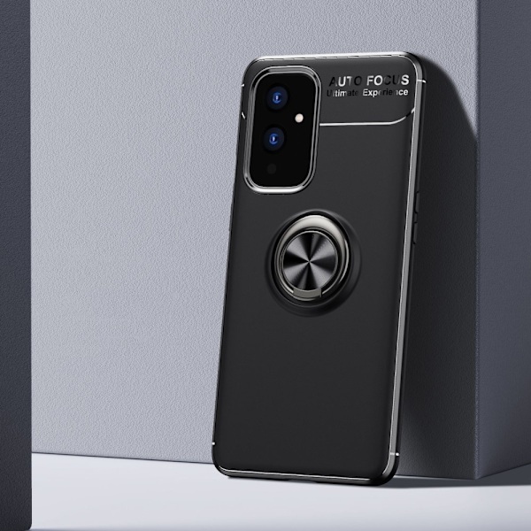 OnePlus 9 - Ring Skal - Svart Black Svart