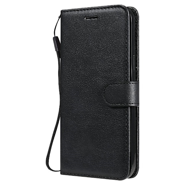 iPhone 13 Pro Max - Klassiskt Solid Läder Fodral - Svart