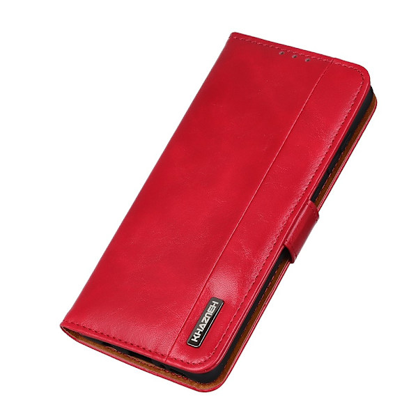 Samsung Galaxy A72 - KHAZNEH Läder Fodral - Röd Red Röd