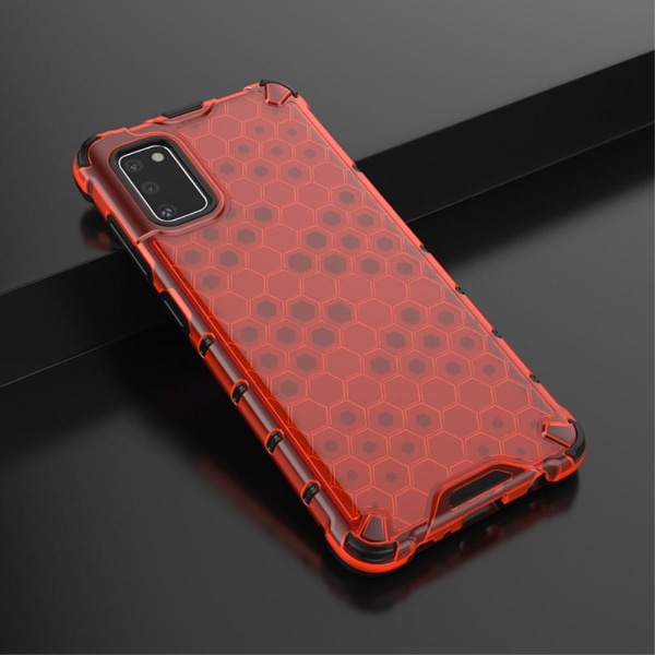 Samsung Galaxy A41 - Armor Honeycomb Textur - Röd Red Röd