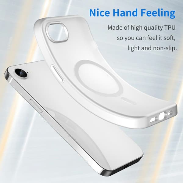 iPhone 17e / 16e Skal MagSafe Slim Matt Vit