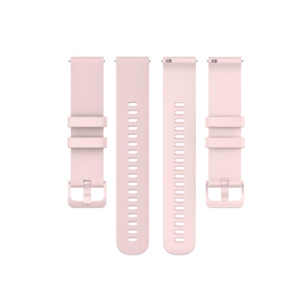 Silikon Armband För Smartwatch - Ljus Rosa (20mm)