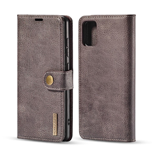 Samsung Galaxy A71 - DG.MING Plånboksfodral/Magnet Skal - Grå Grey Grå