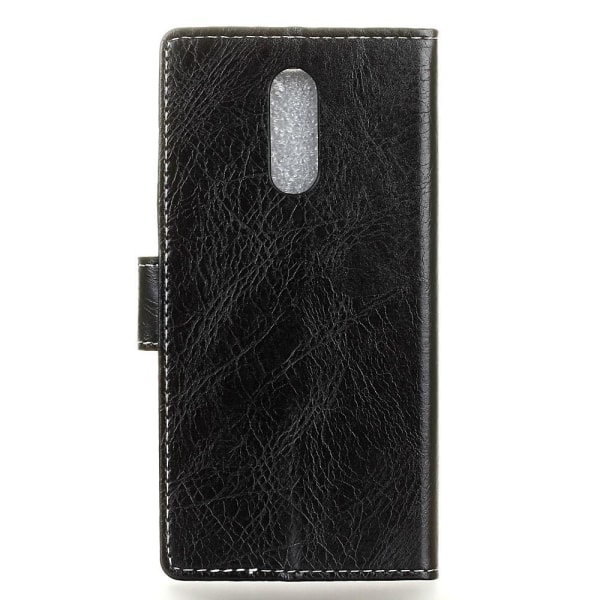 OnePlus 7 - Plånboksfodral Vintage - Svart Black Svart