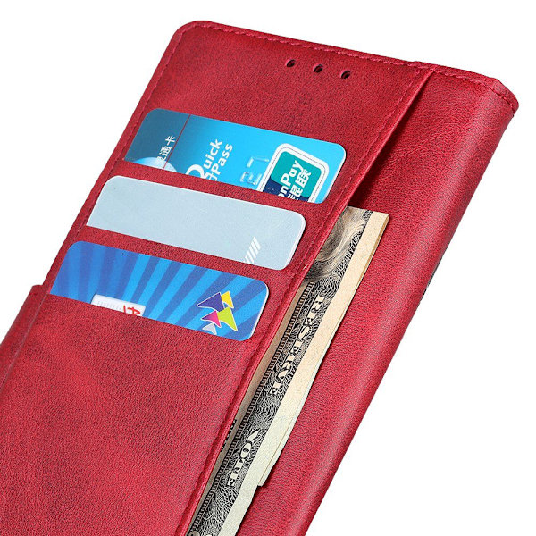 Samsung Galaxy A37 5G Plånboksfodral Läder Röd