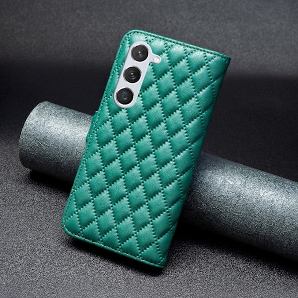 Samsung Galaxy S24 Fodral Diamond Läder Grön