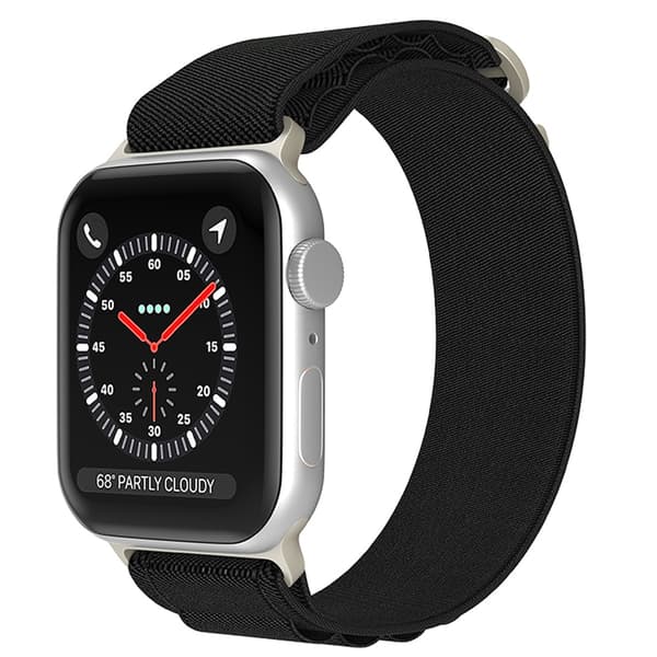 Apple Watch 38/40/41/42 mm Armband Alpine Pro Loop Svart