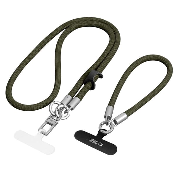 Tech-Protect Mobilsnöre CrossBody & Wrist Rope Olive Green