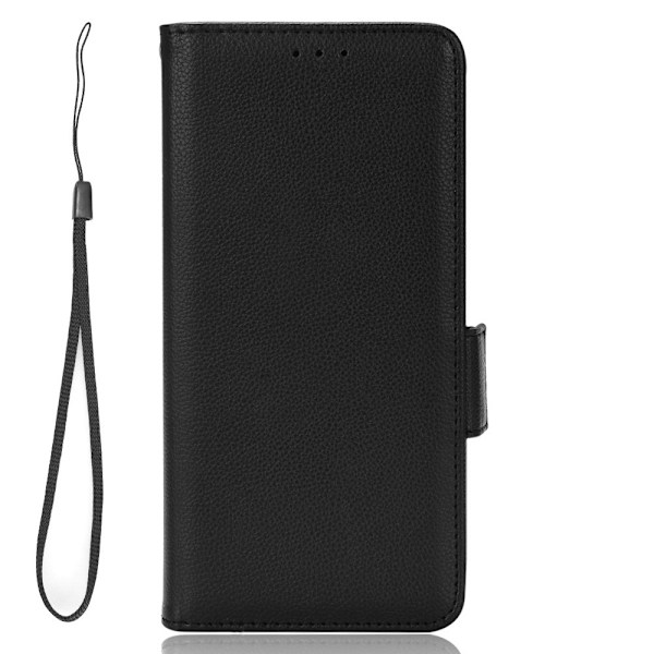 Motorola Edge 30 Neo Fodral Litchi Textur Svart
