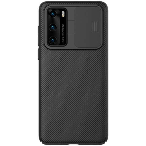 Huawei P40 - NILLKIN CamShield Skal - Svart Black Svart