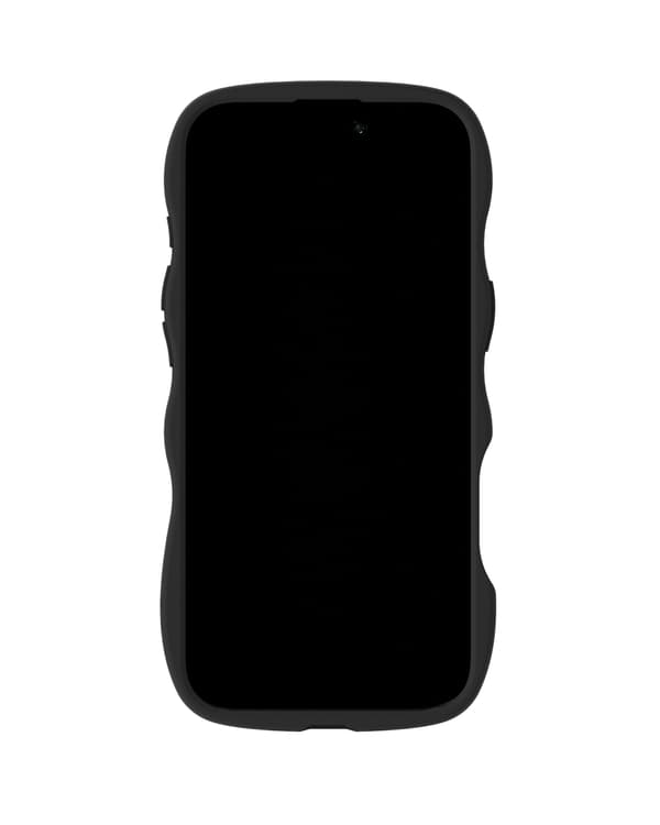 holdit iPhone Air Mobilskal Wavy Black/Transparent