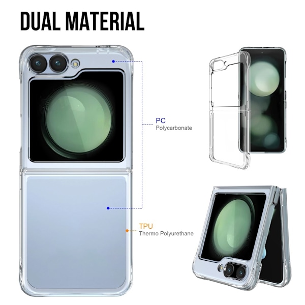 Galaxy Z Flip 6 Skal TPU Transparent