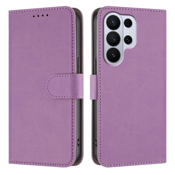 Samsung Galaxy S26 Ultra Fodral Solid Läder Lila