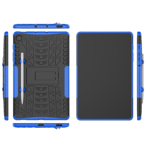 Samsung Galaxy Tab S6 Lite Skal Rugged Kickstand Armor Blå Blue Blå