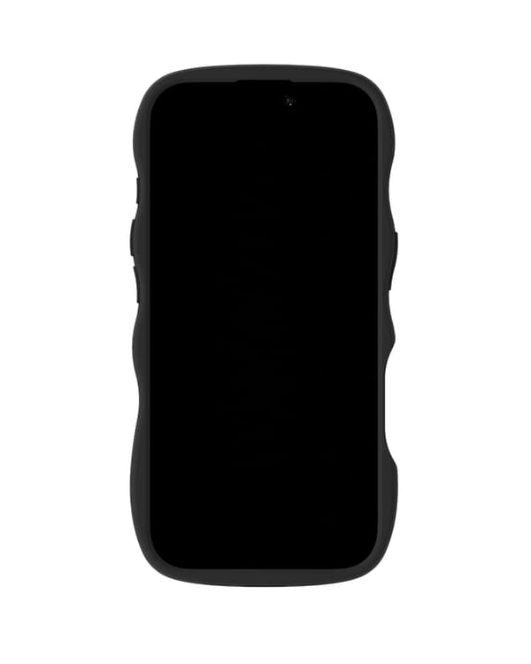 holdit iPhone 17 Mobilskal Wavy Black/Transparent