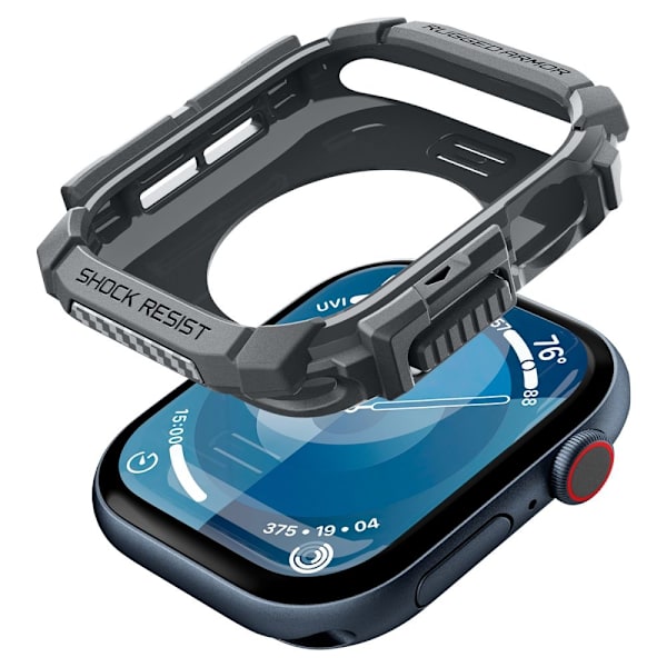 Spigen Apple Watch 10 46 mm Skal Rugged Armor Mörk Grå