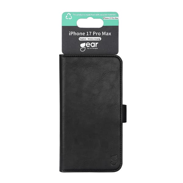 Gear iPhone 18 Pro Max/17 Pro Max Fodral MagSafe Läder Svart