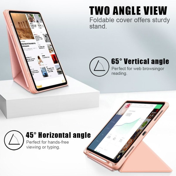 iPad Air 2020/2022/2024 / Pro 11 Fodral Läder Origami Roséguld Roséguld