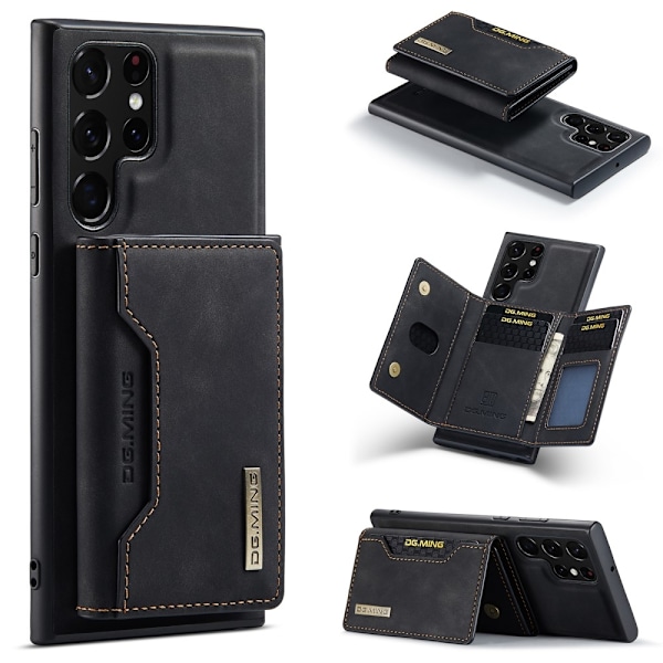 DG.MING Galaxy S25 Ultra Skal Med Magnetisk Plånbok Svart