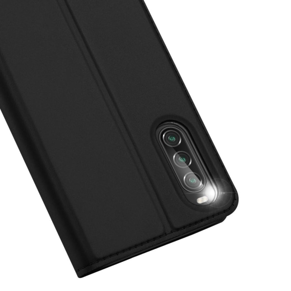 Sony Xperia 10 II - DUX DUCIS Skin Pro Plånboksfodral - Svart Black Svart