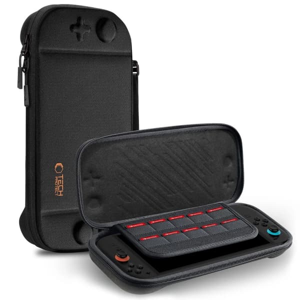 Tech-Protect Nintendo Switch 2 Förvaringsväska Slim Pouch Svart