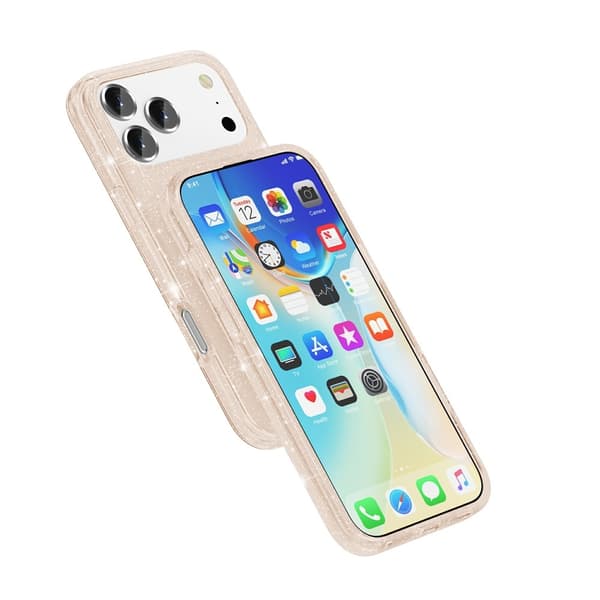 iPhone 17 Pro Max/18 Pro Max Skal Glitter Guld
