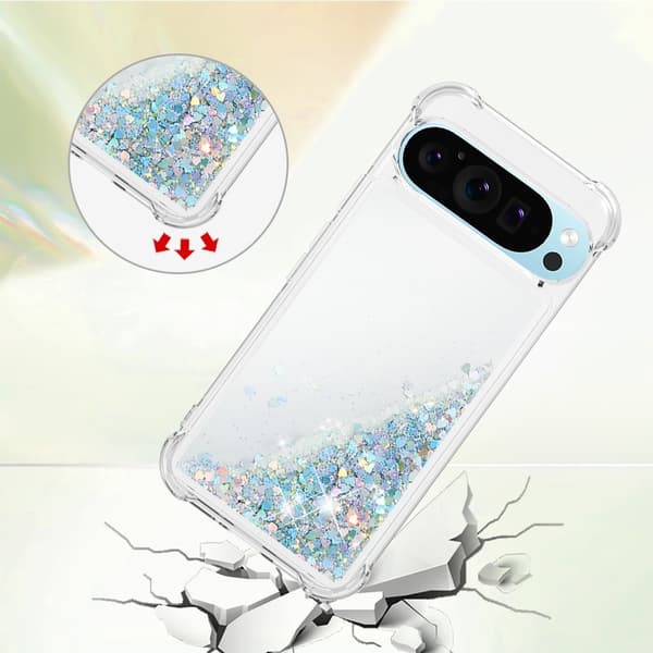 Google Pixel 10 / 10 Pro Skal Glitter Quicksand Silver