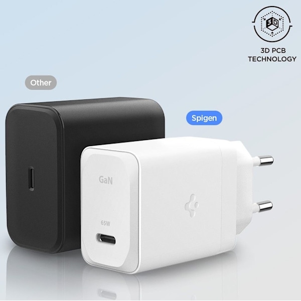 Spigen 65W USB-C Väggladdare Inkl. USB-C-USB-C Kabel ArcStation