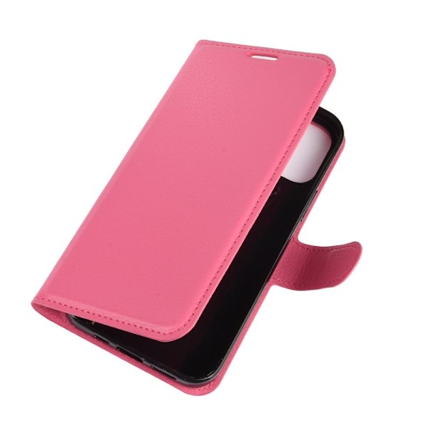 iPhone 12 Pro Max - Litchi Fodral - Rosa Pink Rosa
