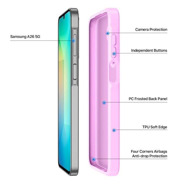DUX DUCIS Galaxy A16 / A26 5G Skal Yind Series Matt Rosa