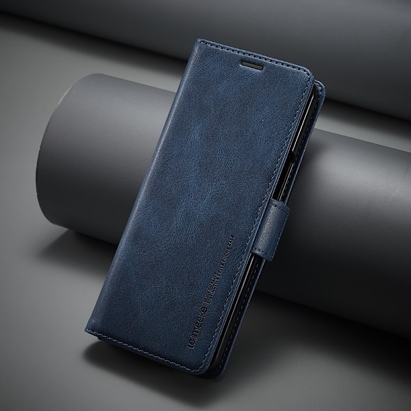 LC.IMEEKE Galaxy Z Fold 5 Fodral RFID Läder Blå