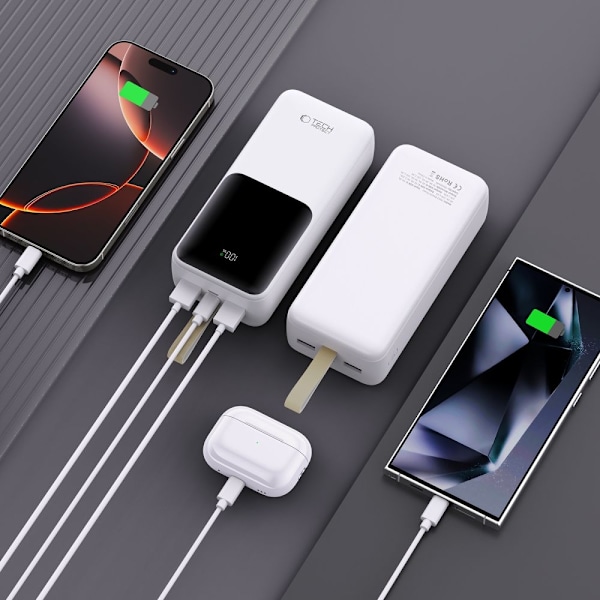 Tech-Protect 30000 mAh 22.5W Powerbank Vit