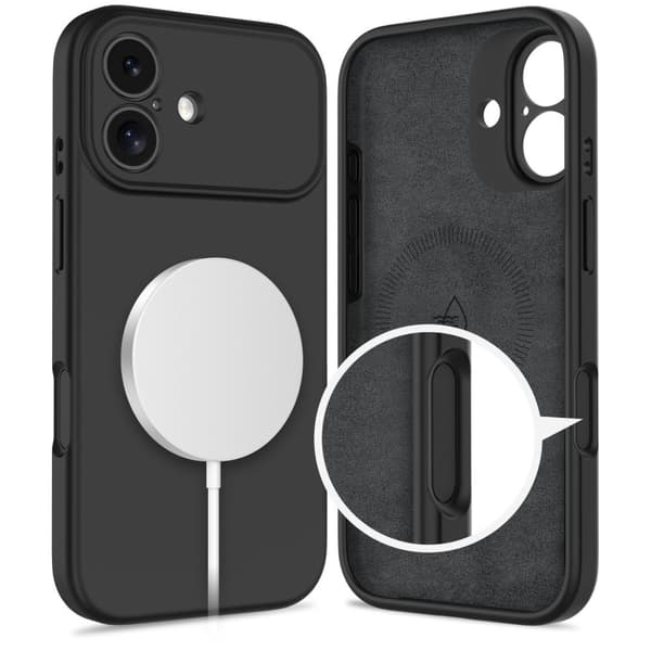 Tech-Protect iPhone 17 Skal MagSafe Silicone Svart