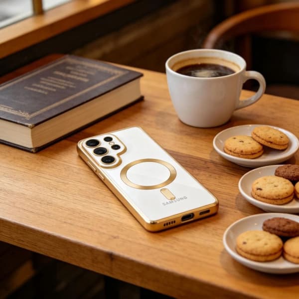 Tech-Protect Galaxy S26 Ultra Skal MagSafe MagFlex Shiny Gold