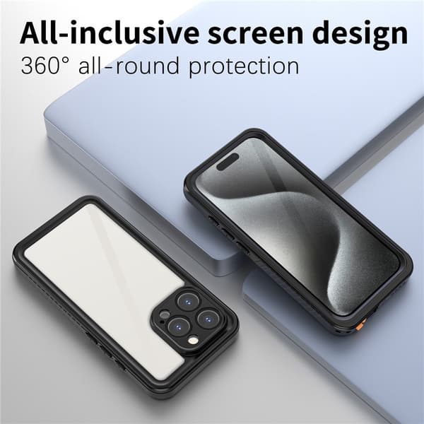 REDPEPPER iPhone 16 Pro Skal 360 Vattentät IP68 Svart