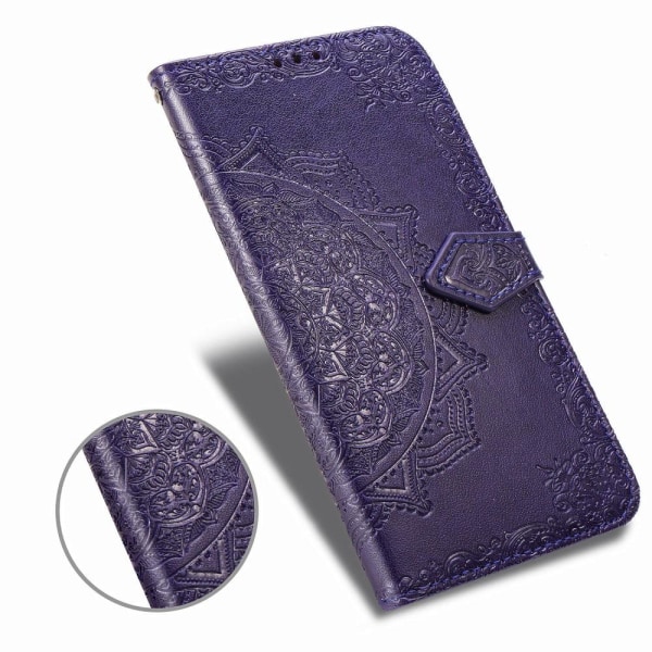 iPhone 11 - Plånboksfodral Mandala - Lila Purple Lila