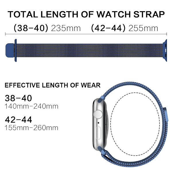 ColorPop Milanese Loop Metall Armband Apple Watch 38/40/41 mm