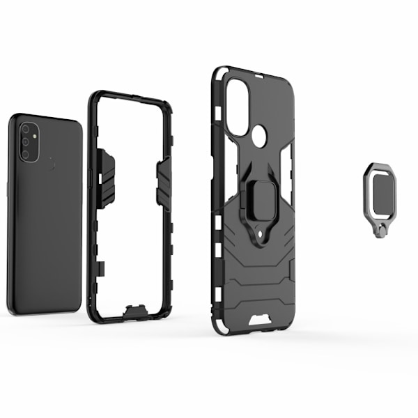 OnePlus Nord N100 - Hybrid Ring Skal - Svart Black Svart