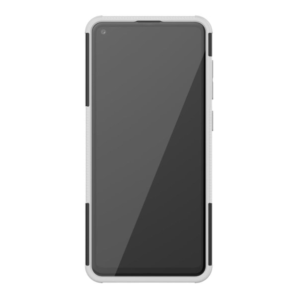 Samsung Galaxy A21s - Ultimata Stöttåliga Skalet med Stöd - Vit White Vit