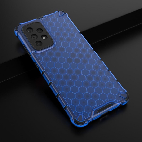 Samsung Galaxy A52 / A52s - Armor Honeycomb Textur Skal - Blå Blue Blå
